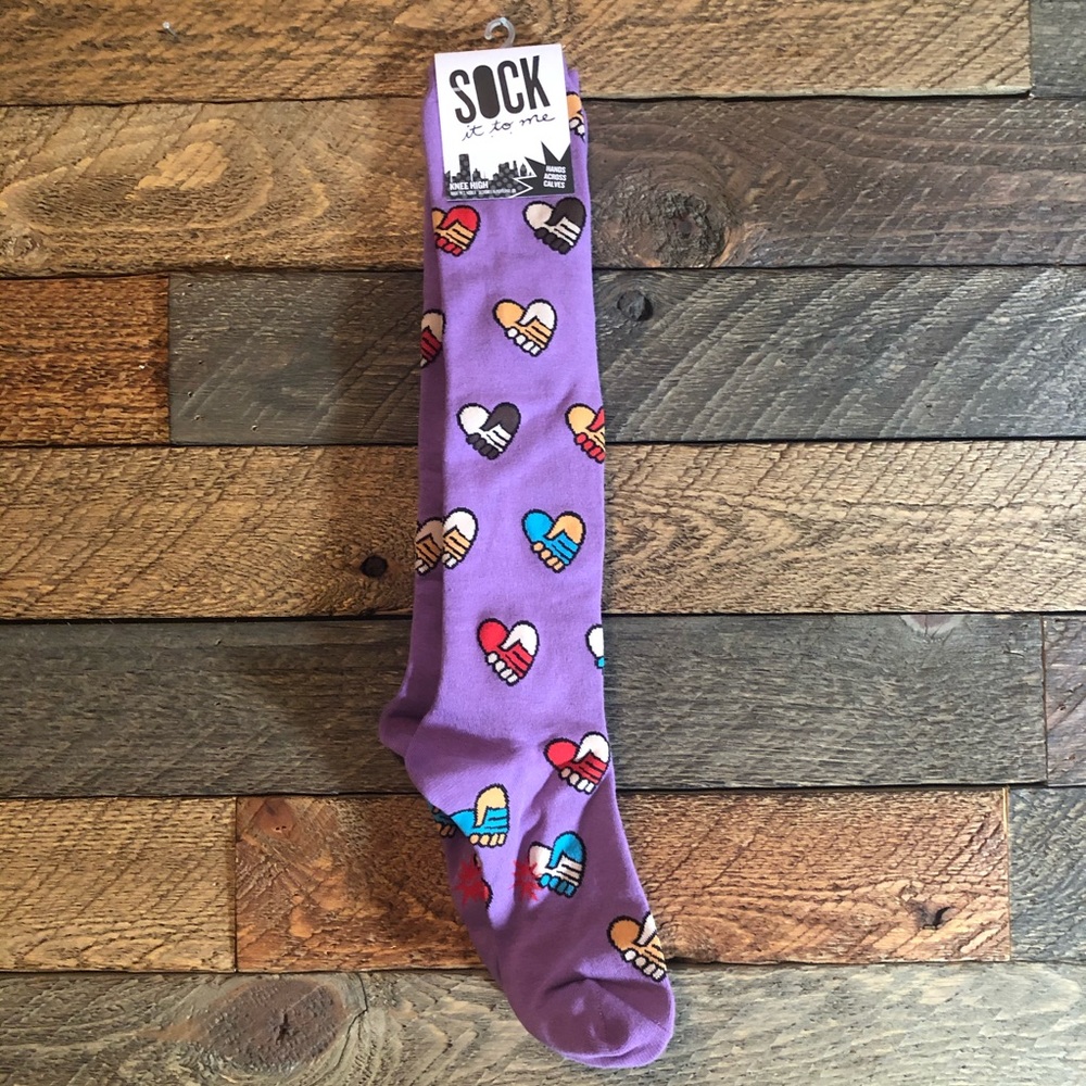 SOLD Hands Across Calves Knee sockS NWT
